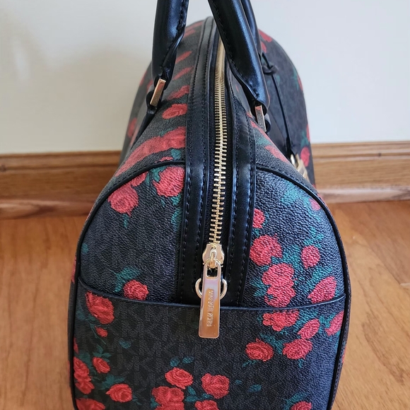 Michael Kors Black Rose Bag - Picture 4 of 5